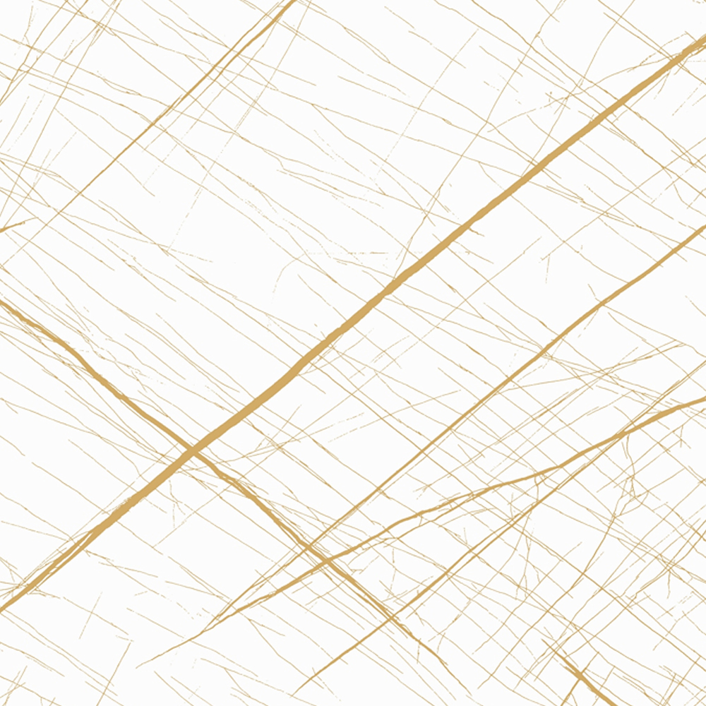 8045 | Super High Gloss UV White & Gold Linear Scratch Panel
